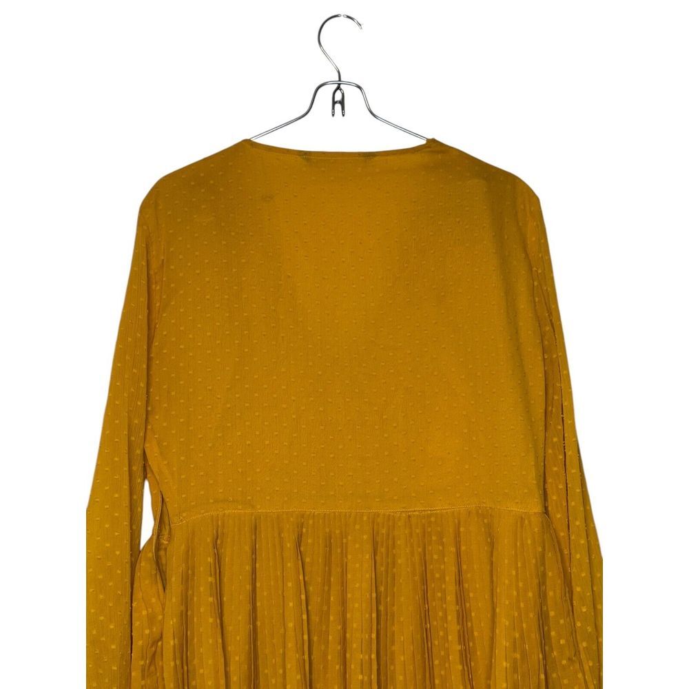 Zara Women's Dress Mini Polka Dot Lace Pleated‎ Hem V-Neck Balloon Sleeve Medium - Picture 11 of 11